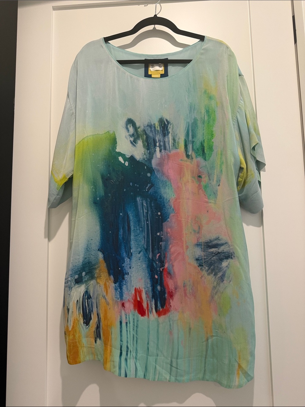 Watercolor shift dress